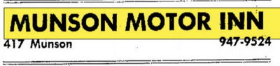 Munson Motor Inn - Jul 1968 Ad